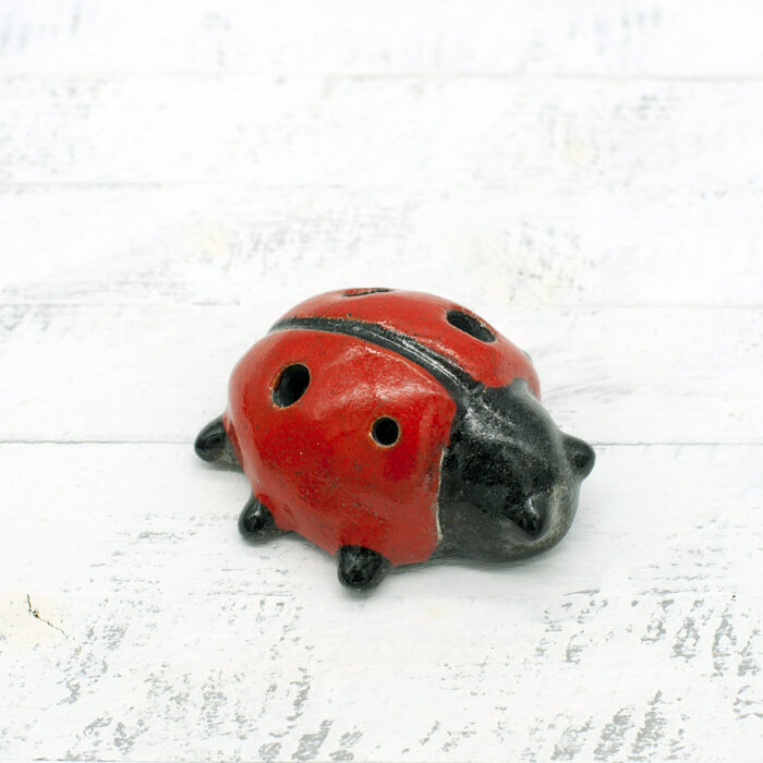 Coccinella - ocarina a 4 fori (raku) - immagine 2